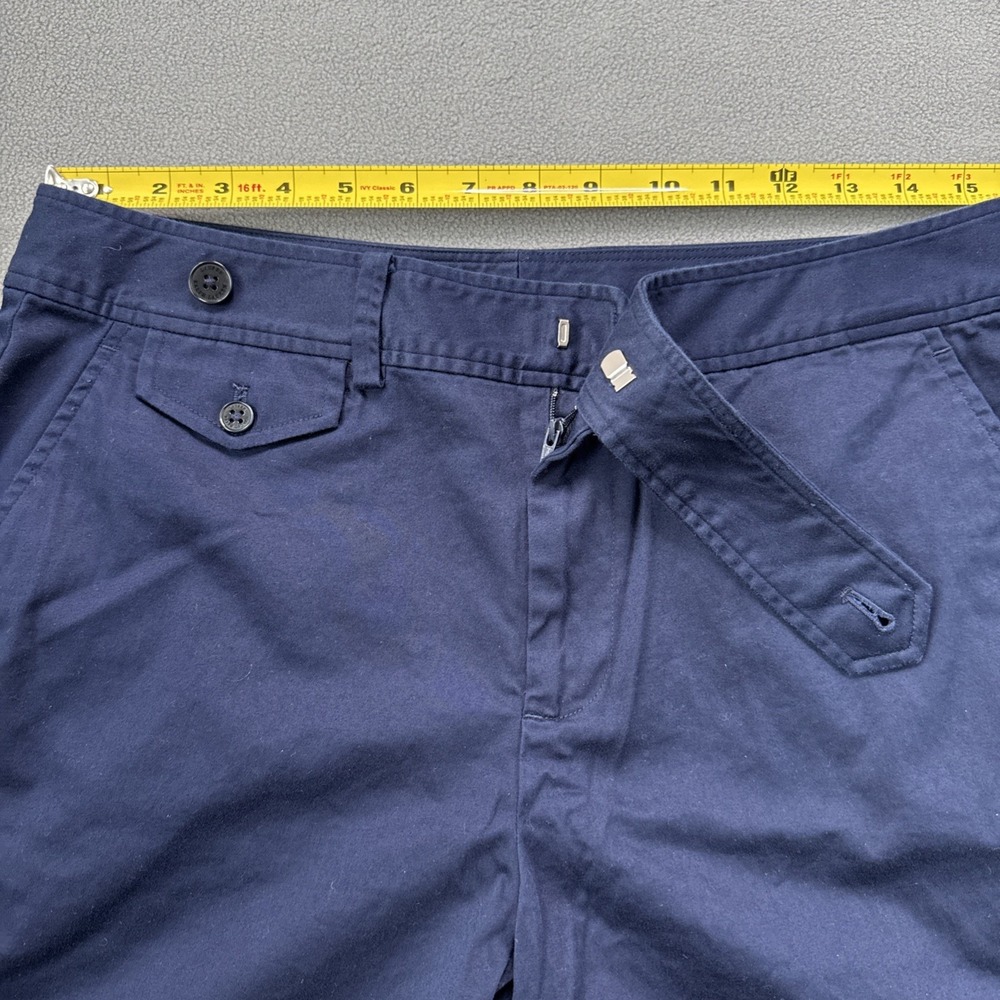 Lauren Ralph Lauren Shorts Womens 10‎ Navy Chino Cuffed Stretch Casual Coastal - Picture 8 of 11